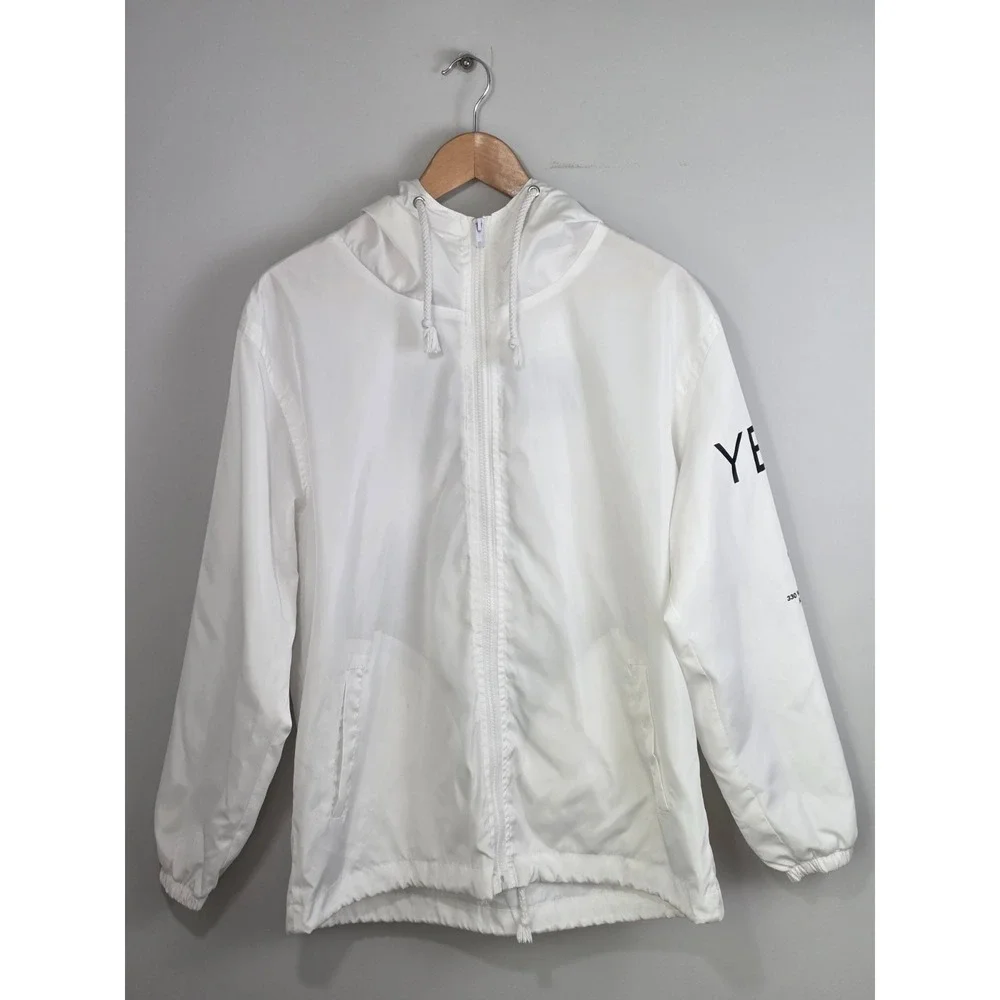 Adidas X Kanye West Yeezus‎ Tour Wind Jacket Size M White Black Windbreaker Rare